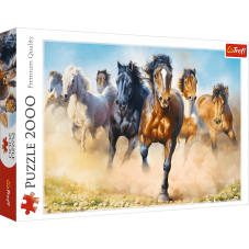 Puzzle 2000 - Galopujące stado koni