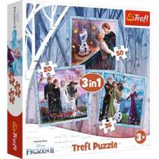 Puzzle 3w1 - Magiczna opowieść Frozen